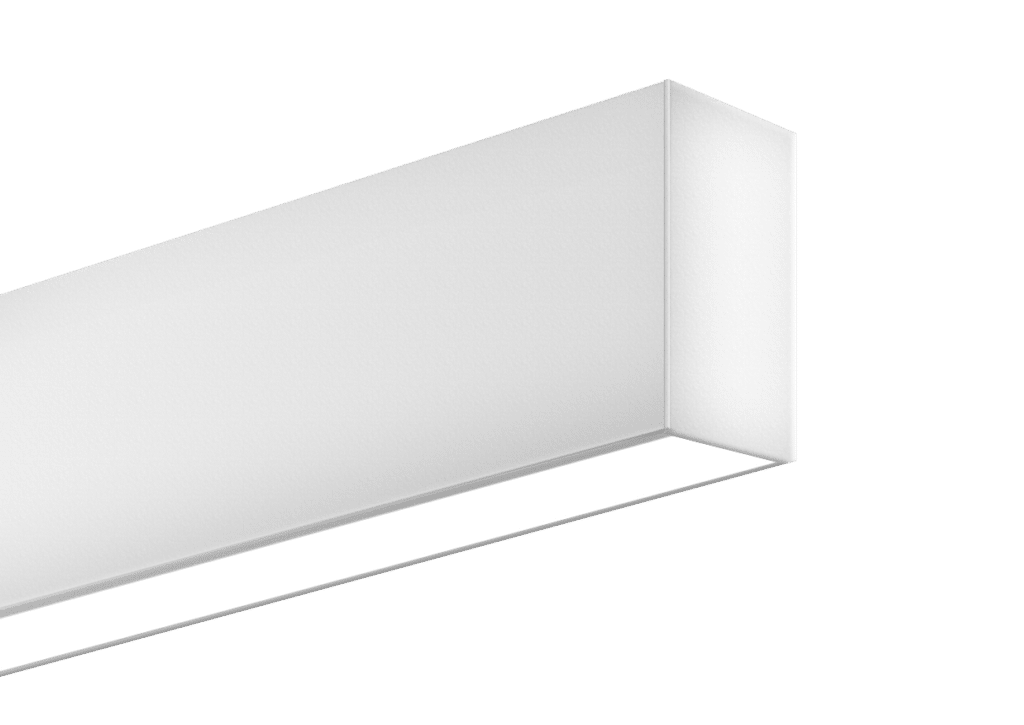 wall mounted 2" wide linear led light fixture for direct or indirect illumination